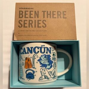 Starbucks Cancun Mug - Blue and White Design